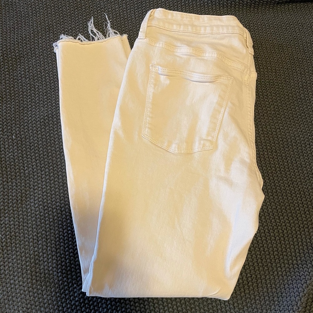 Cream High Waisted Jeans
